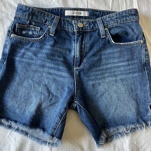 Joe's Jeans Blue Jean Shorts with Frayed Hem